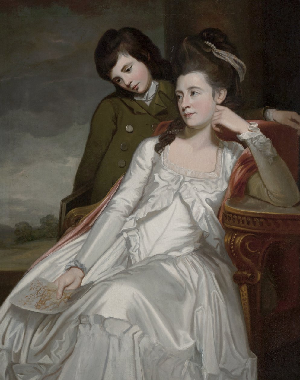 Jane, Gordonin herttuatar ja hänen poikansa George tekijältä George Romney