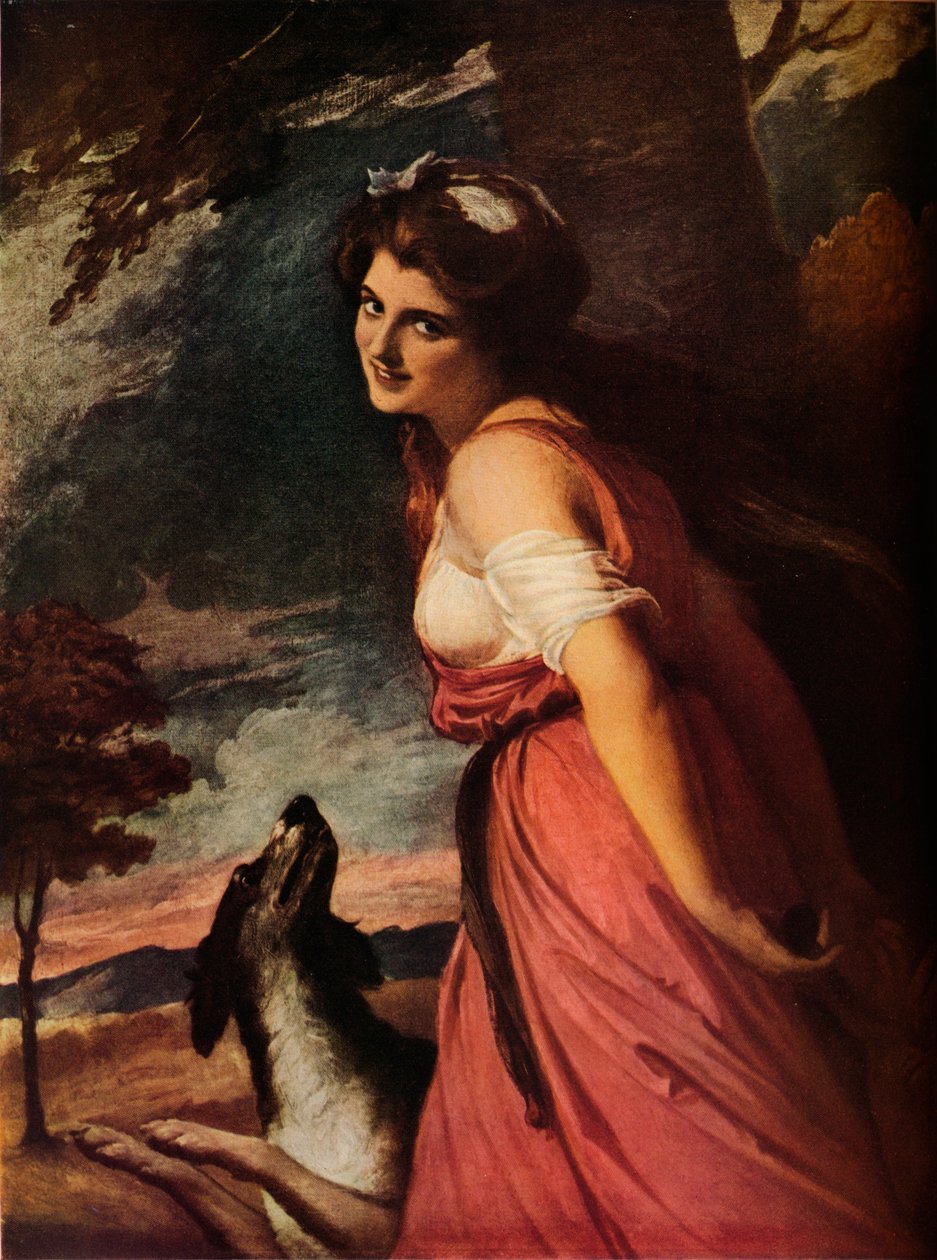 Lady Hamilton Bacchantena, 1785 tekijältä George Romney