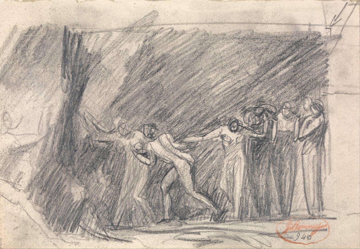 MacBeth noitien luolassa: Canidia ja nuoriso tai Arkin avaaminen. tekijältä George Romney