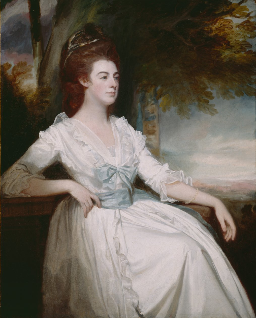 Neiti Clavering, 178082 tekijältä George Romney