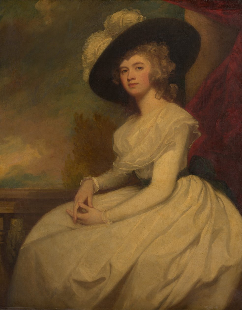Rouva Bryan Cooke Frances Puleston, 1765-1818, n. 1787-91. tekijältä George Romney