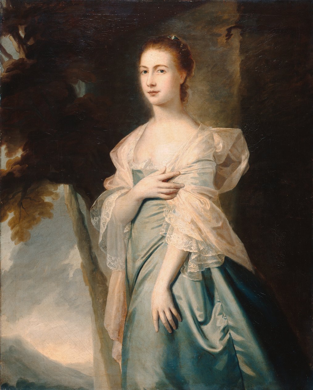 Rouva Margaret Ainslie (öljy kankaalle) tekijältä George Romney