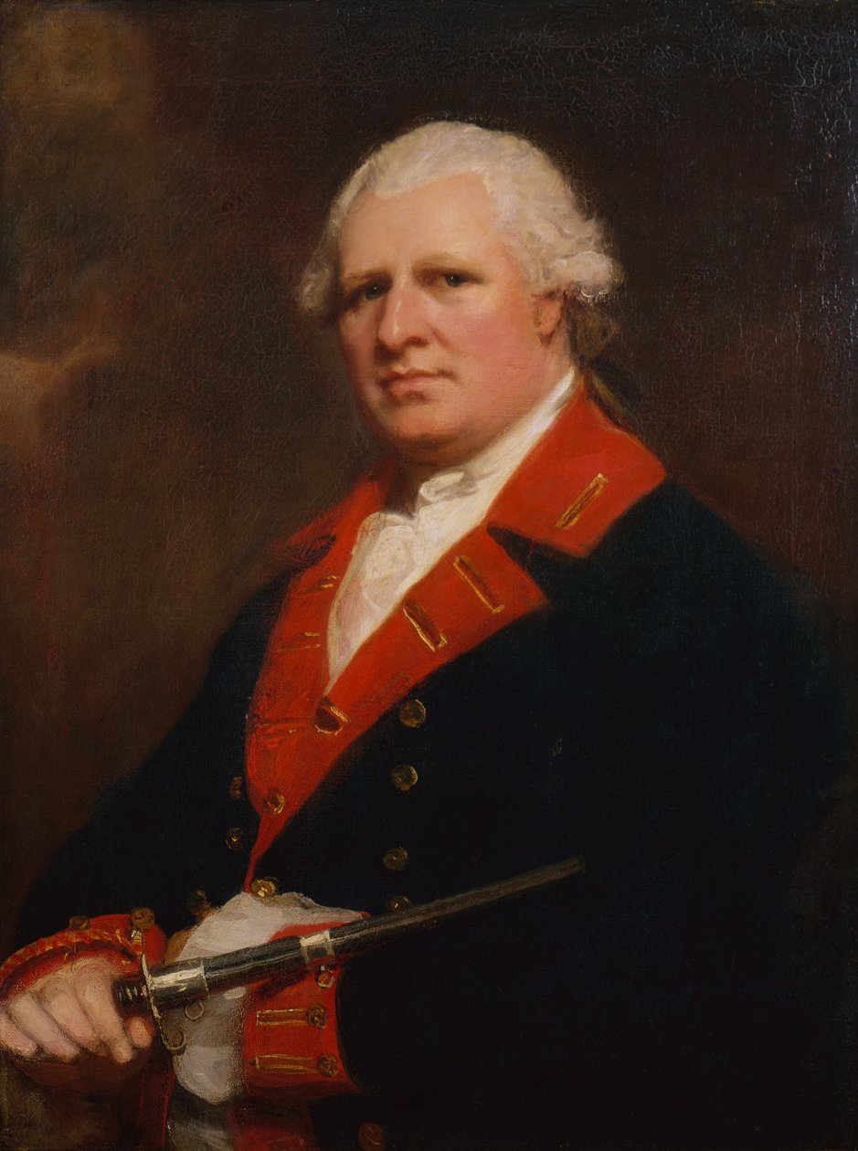 Eversti Patrick Duffin muotokuva (öljy kankaalle) tekijältä George Romney