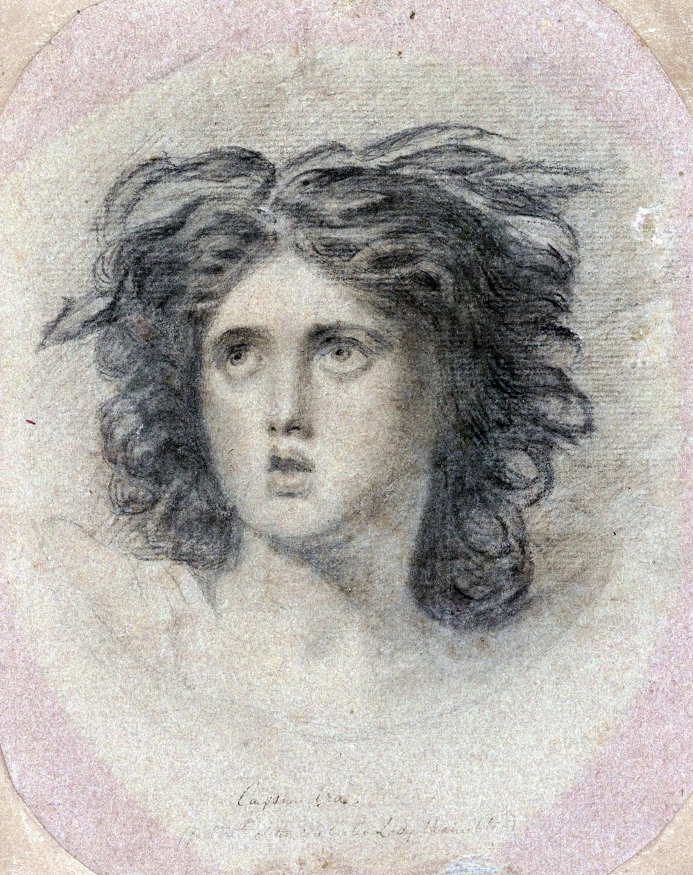 Lady Emma Hamiltonin (o.s. Hart) muotokuva tekijältä George Romney