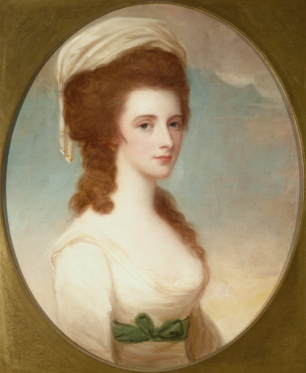 Neiti Mariah Copleyn muotokuva (öljy) tekijältä George Romney