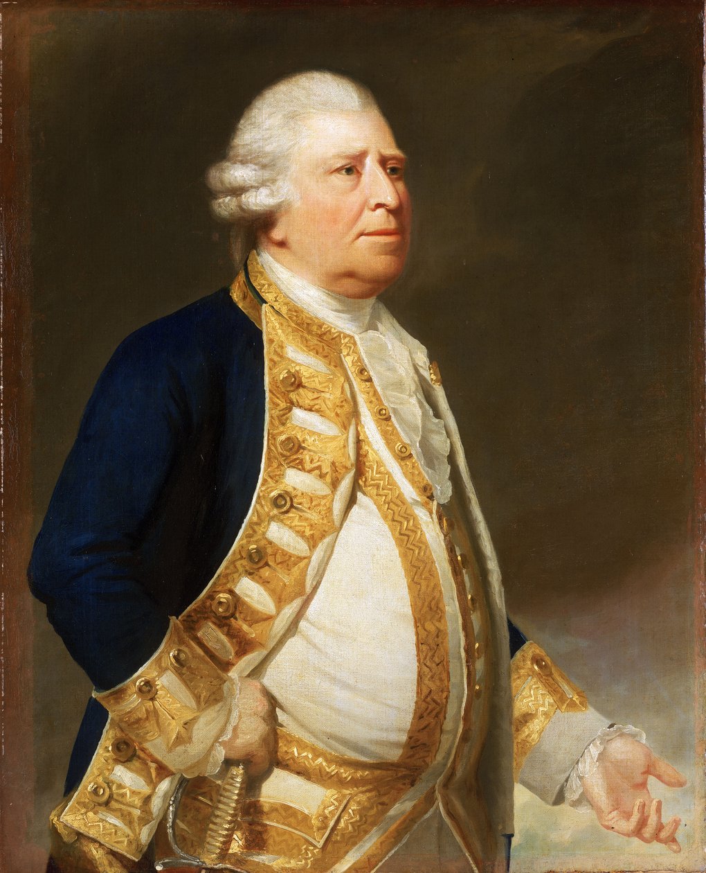 Lippuupseerin muotokuva, noin 1767 (öljymaalaus) tekijältä George Romney