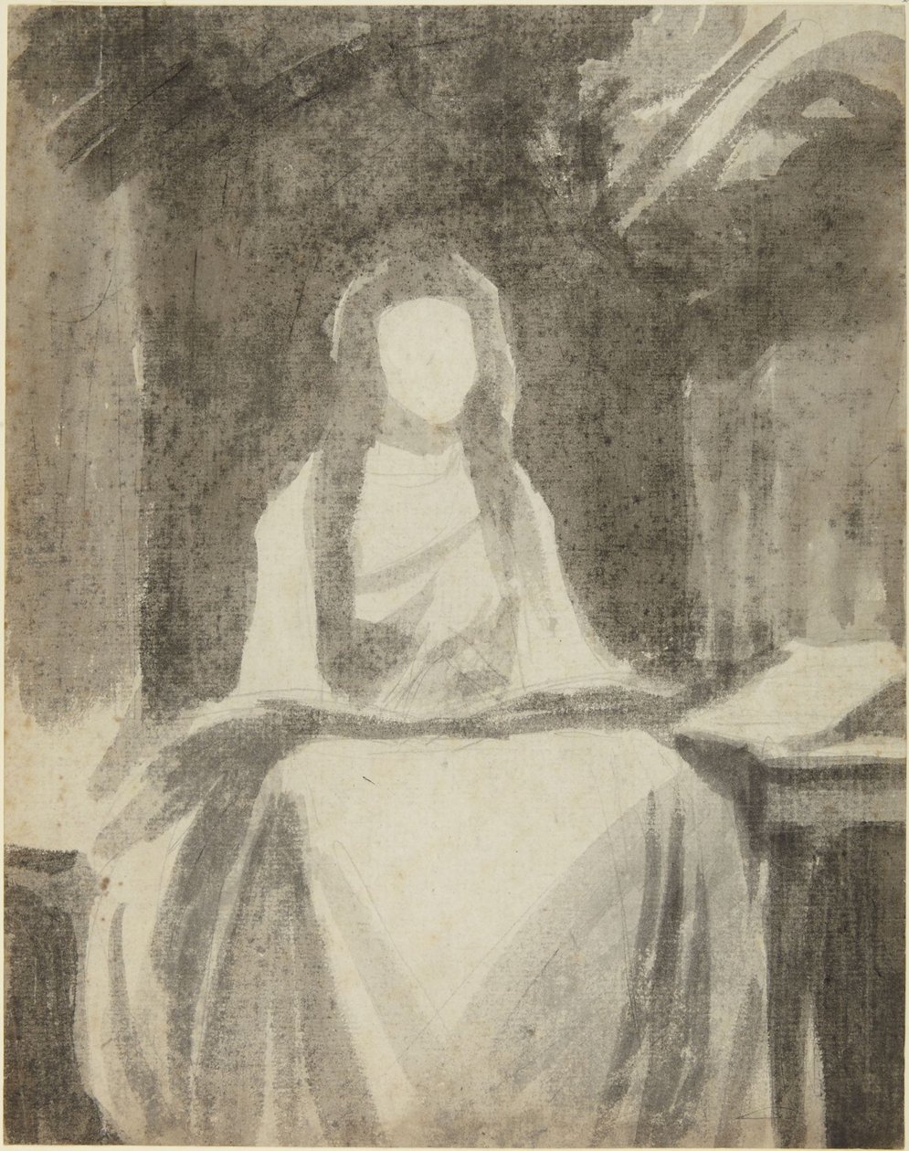 Lady Hamiltonin muotokuvaluonnos Pyhänä Ceciliana tekijältä George Romney