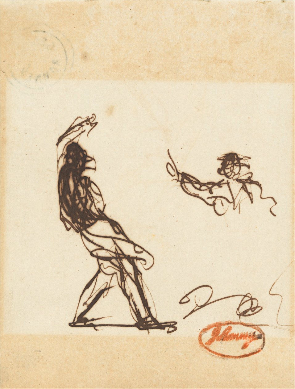 Mahdollisesti "Odinin laskeutuminen" tai "Bolingbroke ja ilmestys"... tekijältä George Romney