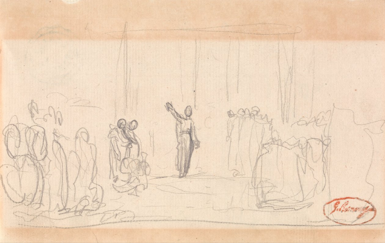 Mahdollisesti väkijoukko ennen profeettatarta tekijältä George Romney