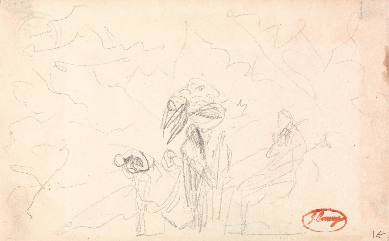 Mahdollisesti hahmoryhmä, jossa on lentäviä hahmoja. tekijältä George Romney