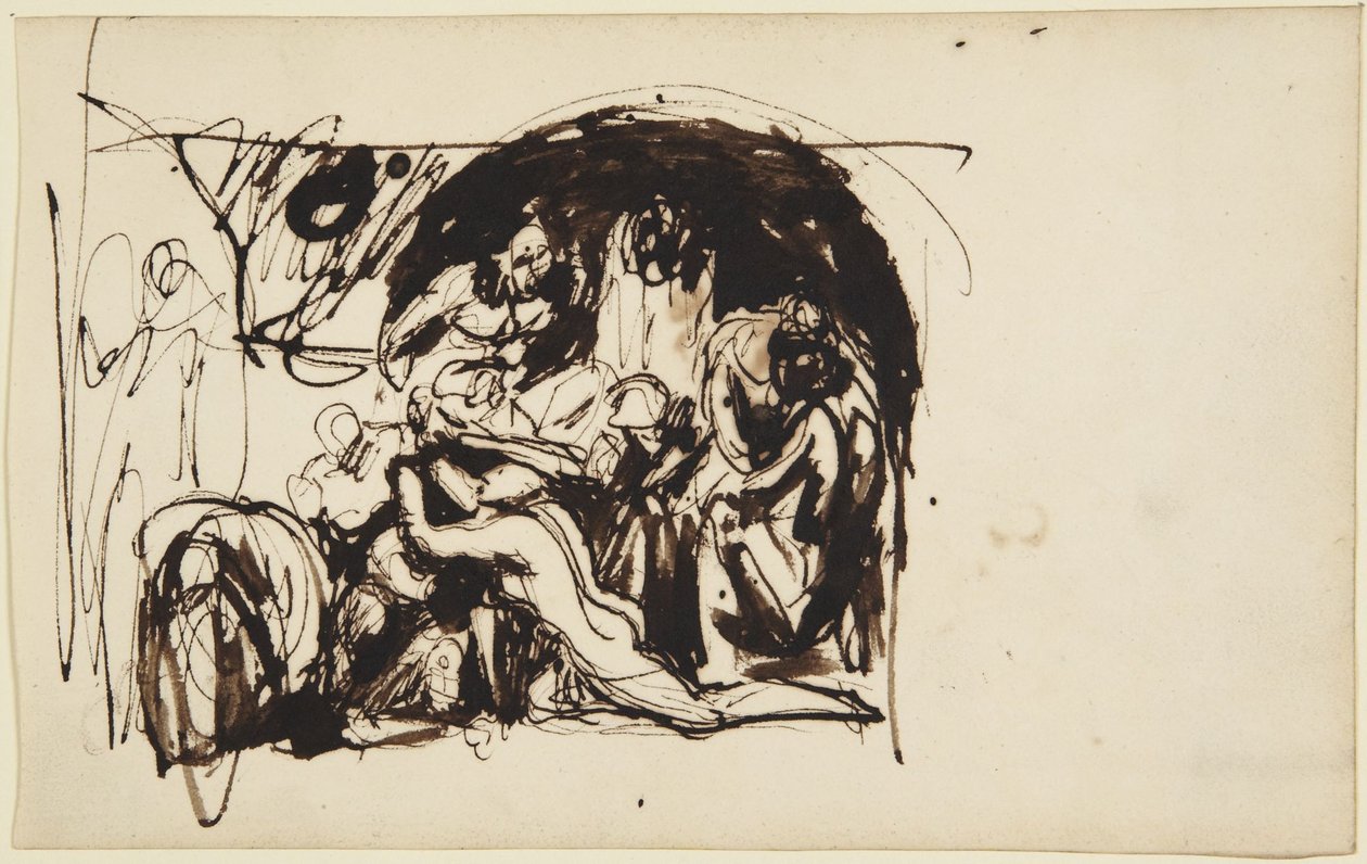Luonnos Howardin vankilavierailuista tekijältä George Romney