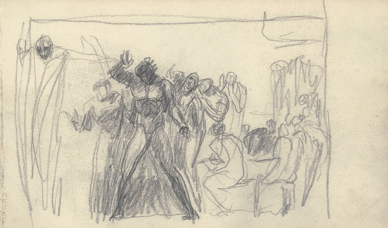 Luonnoskirjan piirustus tekijältä George Romney