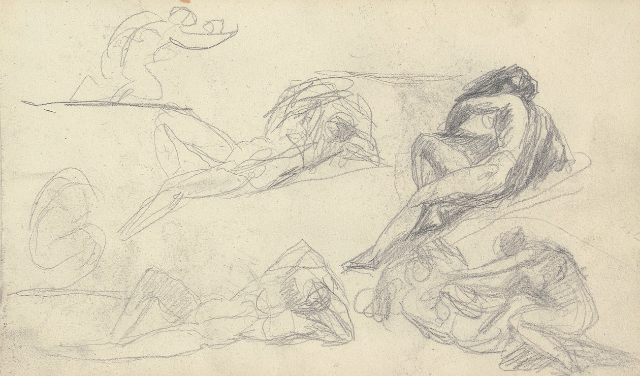 Luonnoskirjan piirustus tekijältä George Romney