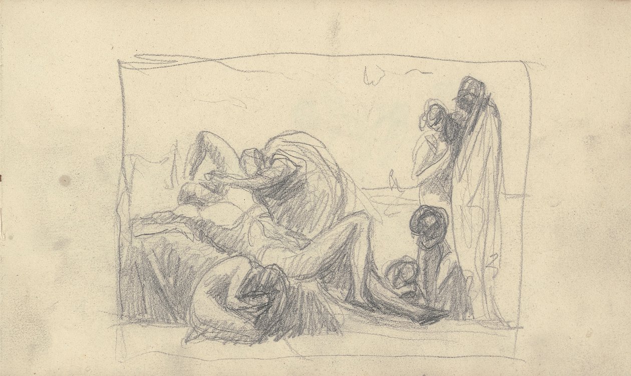 Luonnoskirjan piirustus tekijältä George Romney