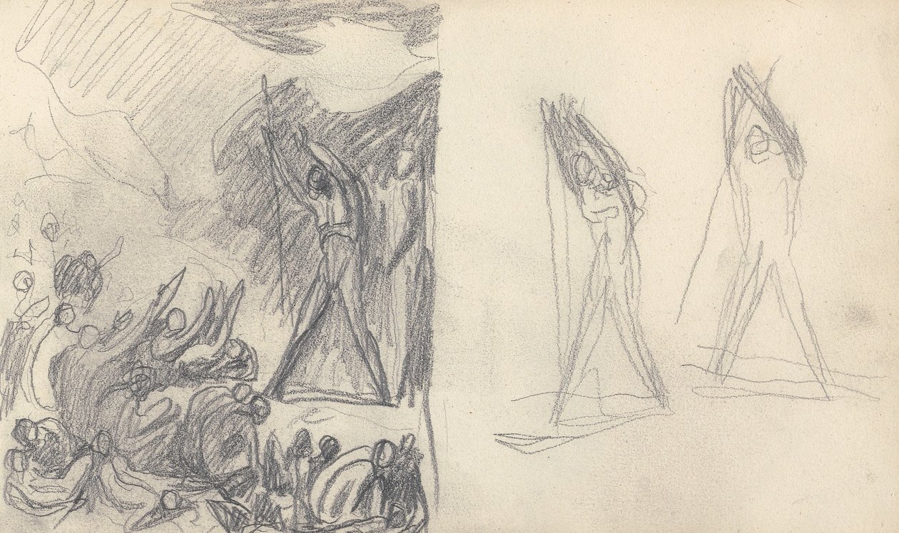Piirustuskirjan piirros tekijältä George Romney