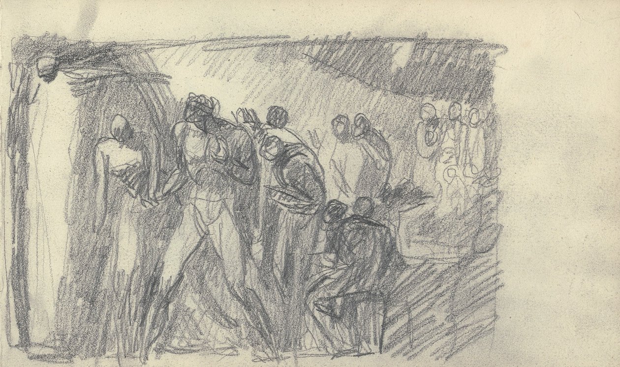 Piirustuskirjan piirros tekijältä George Romney