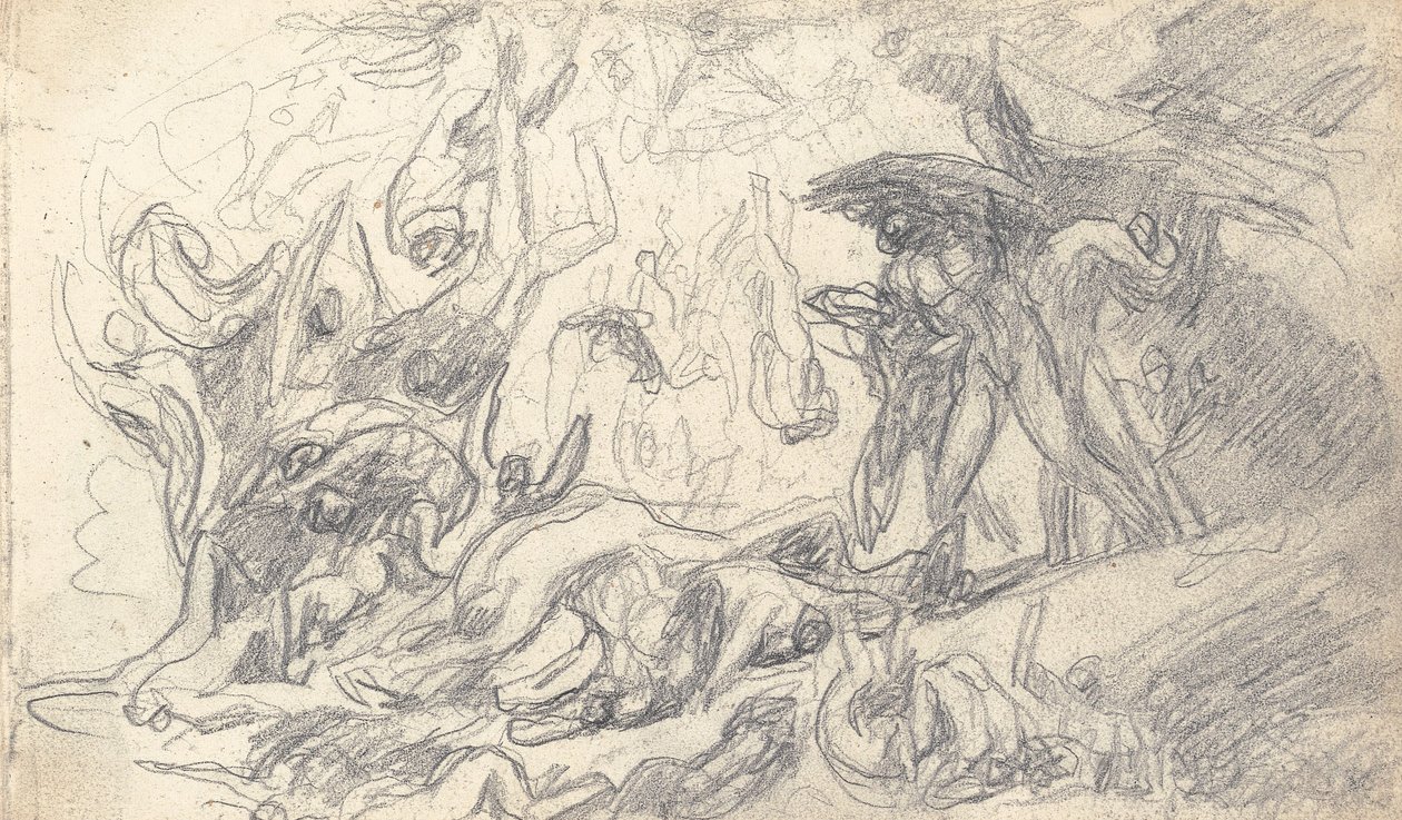 Piirustuskirjan piirros tekijältä George Romney