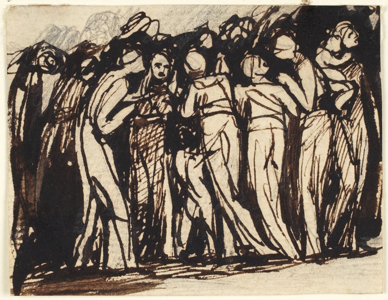 Seisovat naiset ja lapset tekijältä George Romney