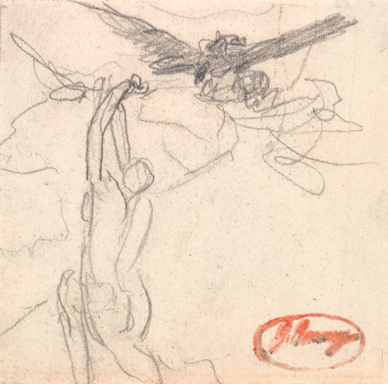 Luonnos teokseen ”Kesäyön unelma” tekijältä George Romney