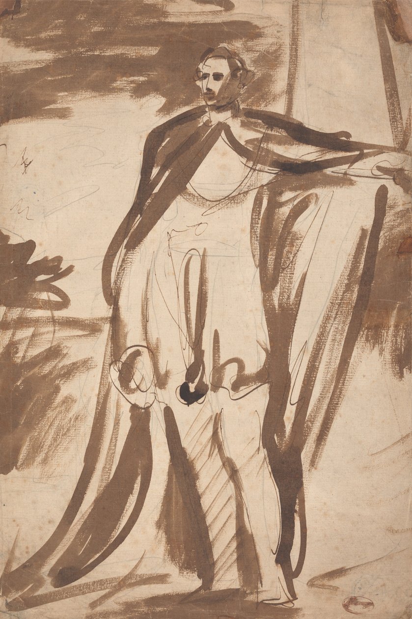 Luonnos George Spencerin, Marlboroughin neljännen herttuan, muotokuvaksi tekijältä George Romney