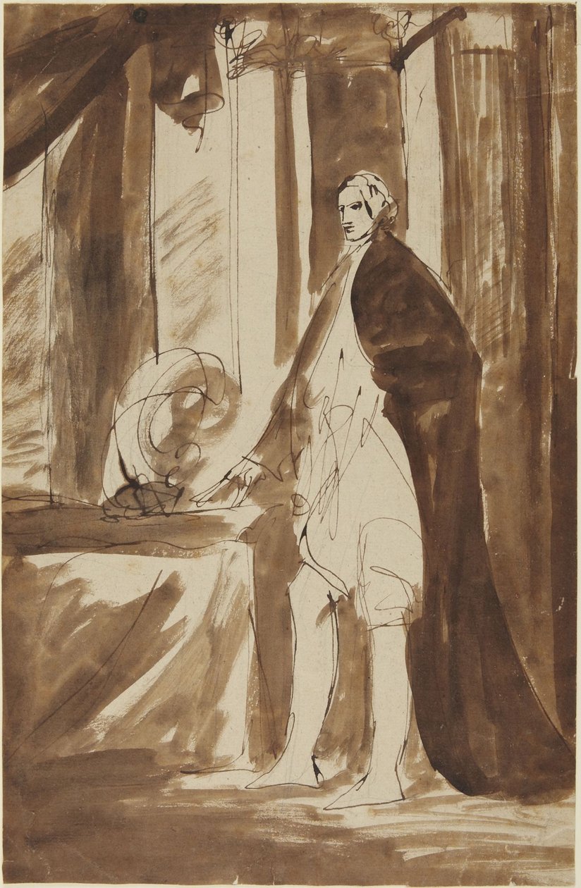 Luonnos miehen muotokuvaksi tekijältä George Romney