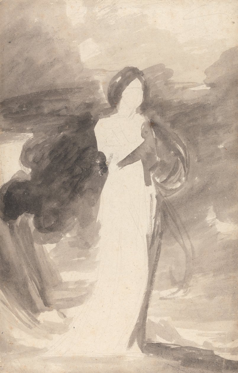Tutkimus Lady seisoo tekijältä George Romney