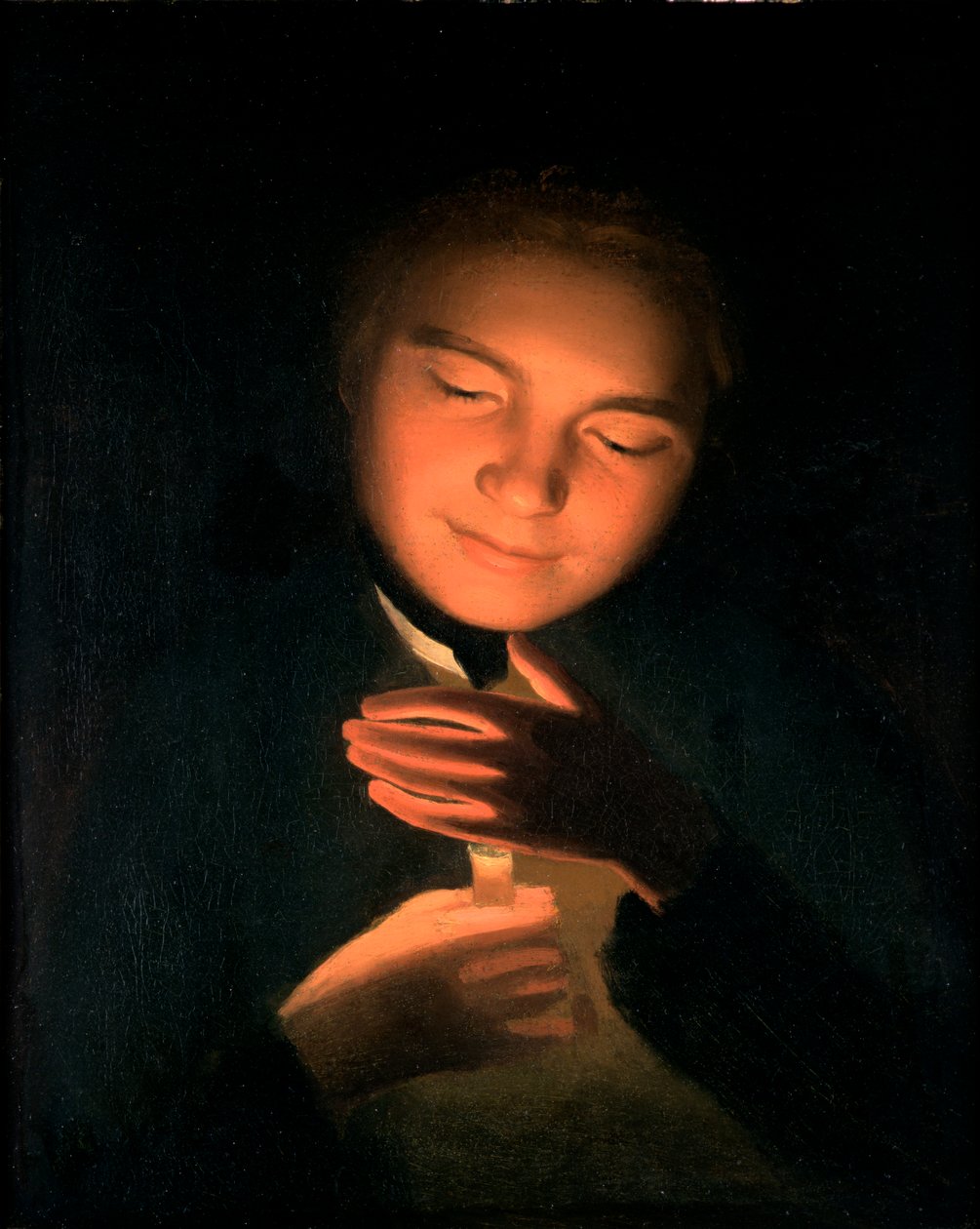 Taiteilijaveli James, kynttilä kädessään, 1761 tekijältä George Romney