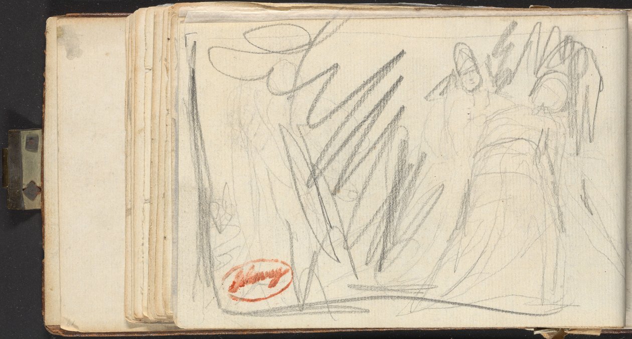 Kaksi hahmoa liehuvissa kaavuissa tekijältä George Romney