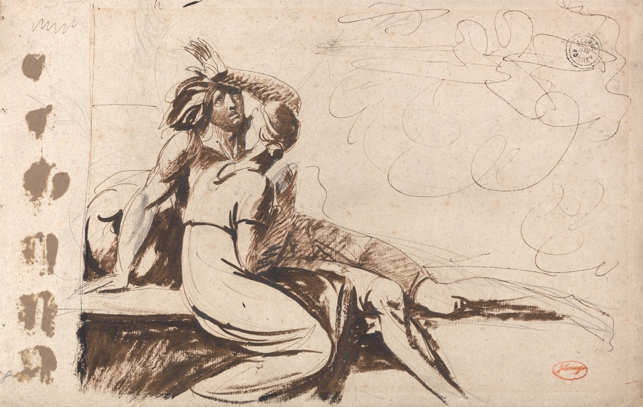 Kaksi rakastavaista (Mies herää unesta) tekijältä George Romney
