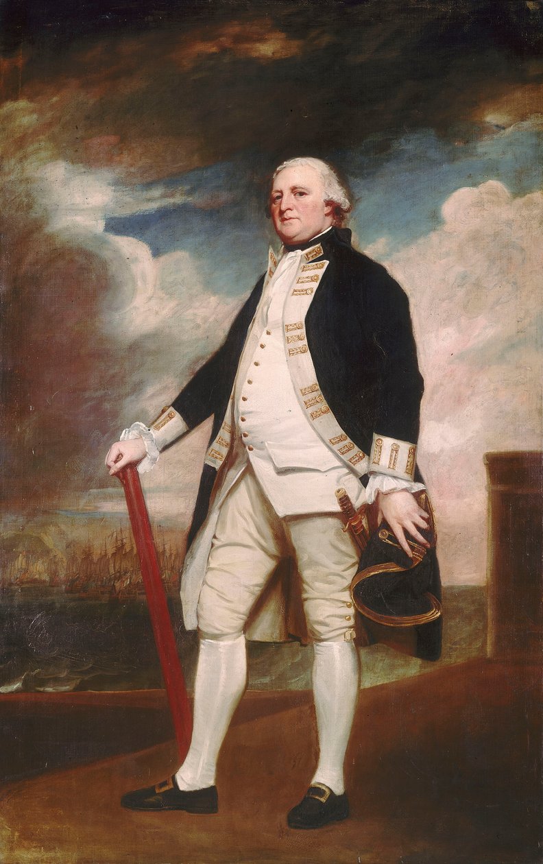 Vara-amiraali George Darby (noin 1720-1790). tekijältä George Romney