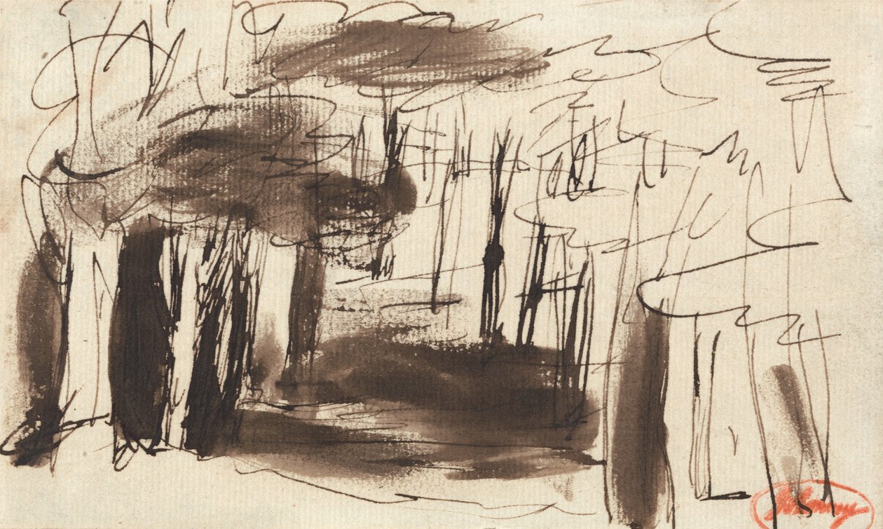Metsämaisema tekijältä George Romney