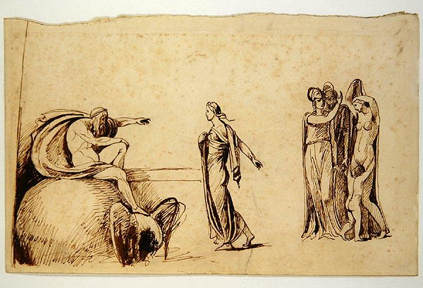 Zeus ja muita mytologisia hahmoja (tussi ja muste paperille) (ks. 270960). tekijältä George Romney