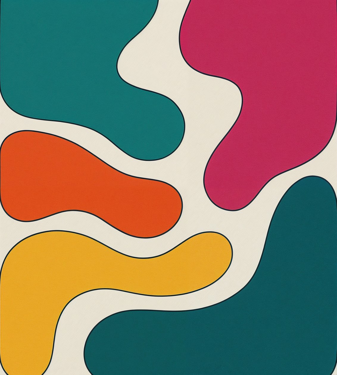 Virtaustila, 2025 (akryyli kankaalle) tekijältä George Rosaly