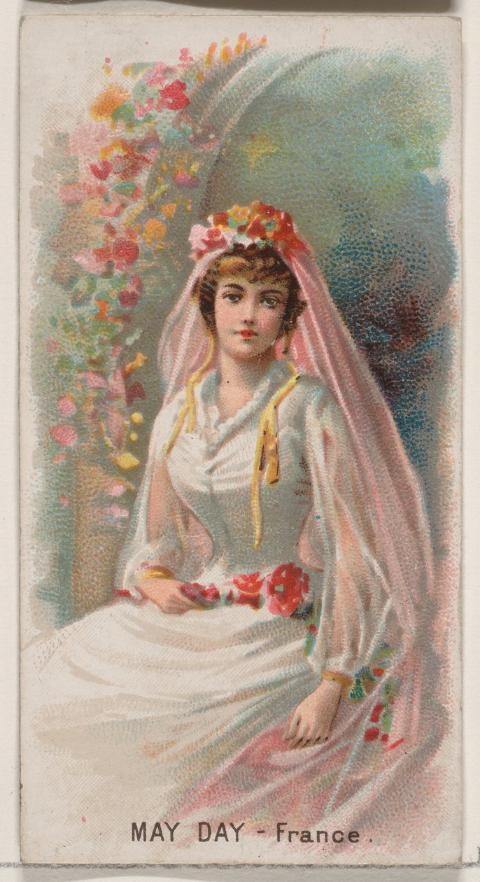 May Day, Ranska, Holidays-sarjasta N80 Duke-tuotemerkin savukkeille, 1890, 1890. tekijältä George S. Harris and Sons