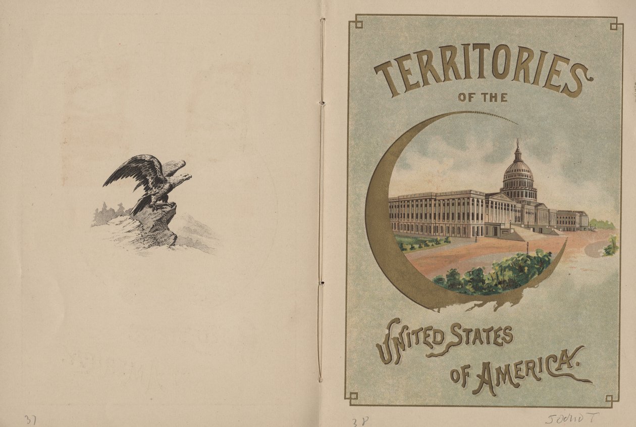 Kaikkien kansakuntien ja Amerikan yhdysvaltojen liput - sivut 37 ja 38, 1887 tekijältä George S. and Sons Harris