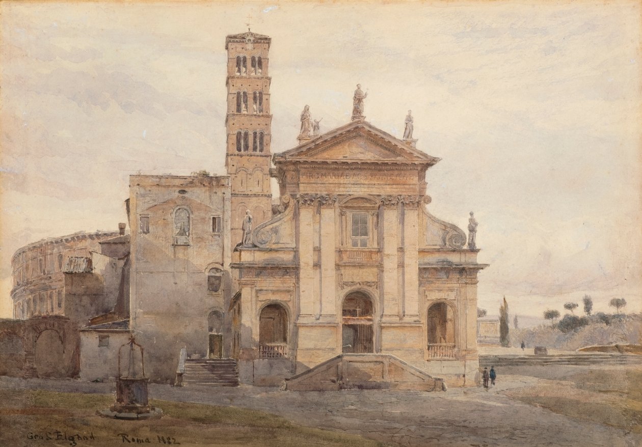 Pyhän Francesca Romanan basilika, Rooma tekijältä George Samuel Elgood
