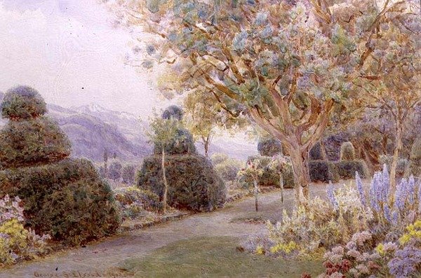 Chateau de la Cour, Rhônen laakso tekijältä George Samuel Elgood