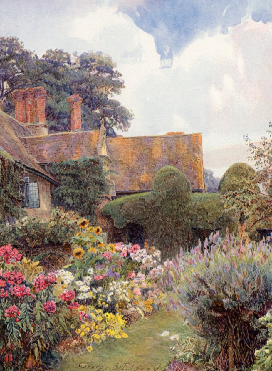 Cleeve Prior, Worcestershire (värilitro). tekijältä George Samuel Elgood