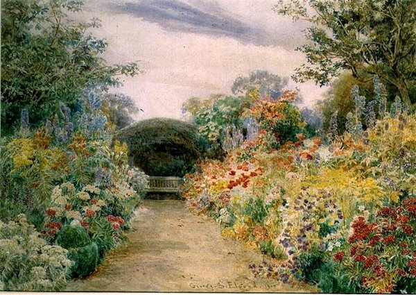 Summer Flowers, Ramscliffe tekijältä George Samuel Elgood