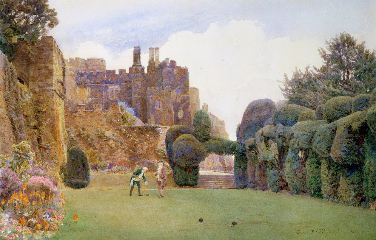 Bowling Green, Berkeley Castle, Gloucestershire tekijältä George Samuel Elgood