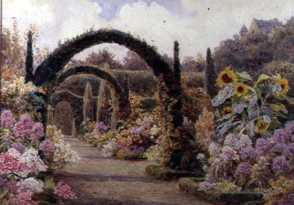 Yew Arches, Murthly Castle, Perthshire tekijältä George Samuel Elgood