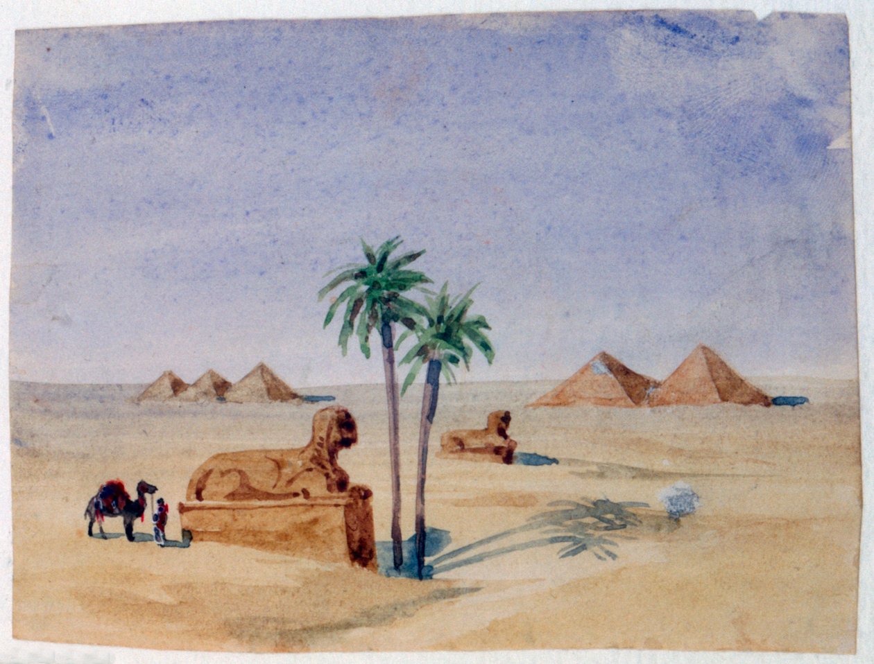 Sfinksi ja pyramidit, Giza II, 1820-1876 tekijältä George Sand