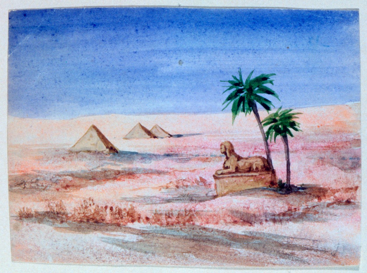 Sfinksi ja pyramidit, Giza I, 1820-1876 tekijältä George Sand