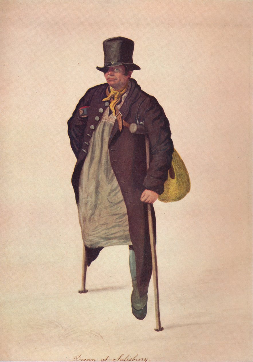 Piirretty Salisburyssa, c1800 tekijältä George Scharf