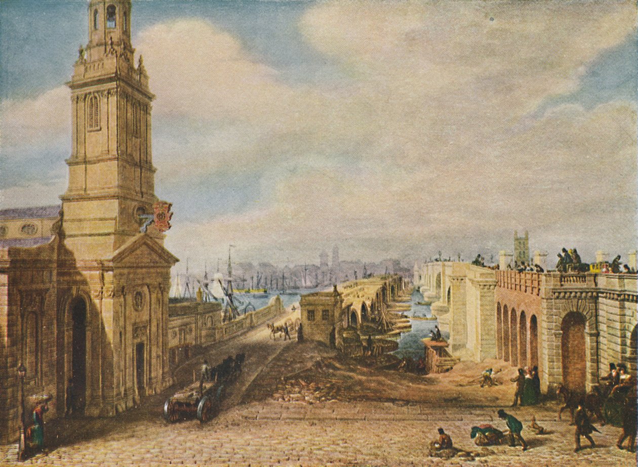London Bridges Old and New, 1831, 1920 tekijältä George Scharf