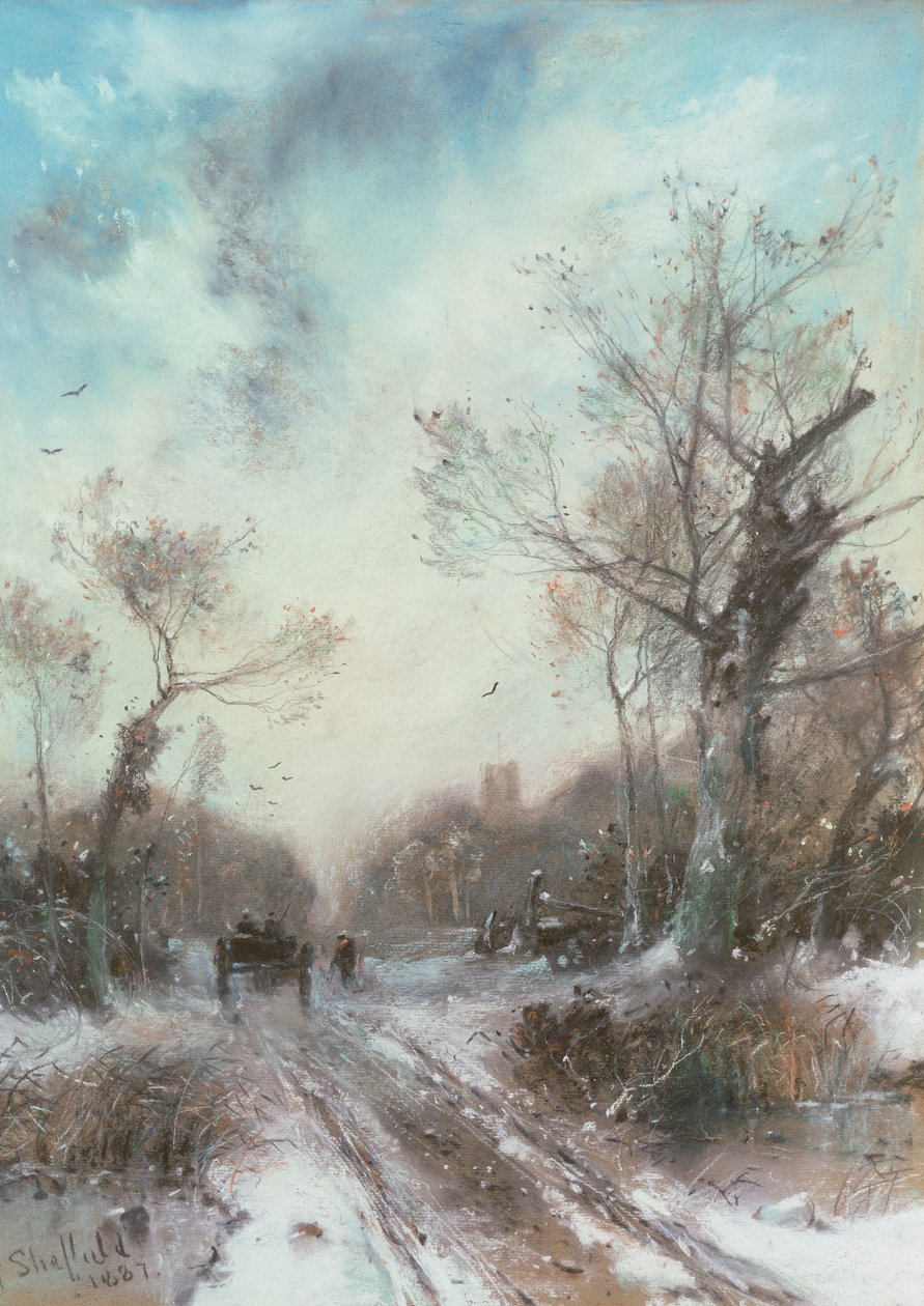 Talvinen maisema tekijältä George Sheffield