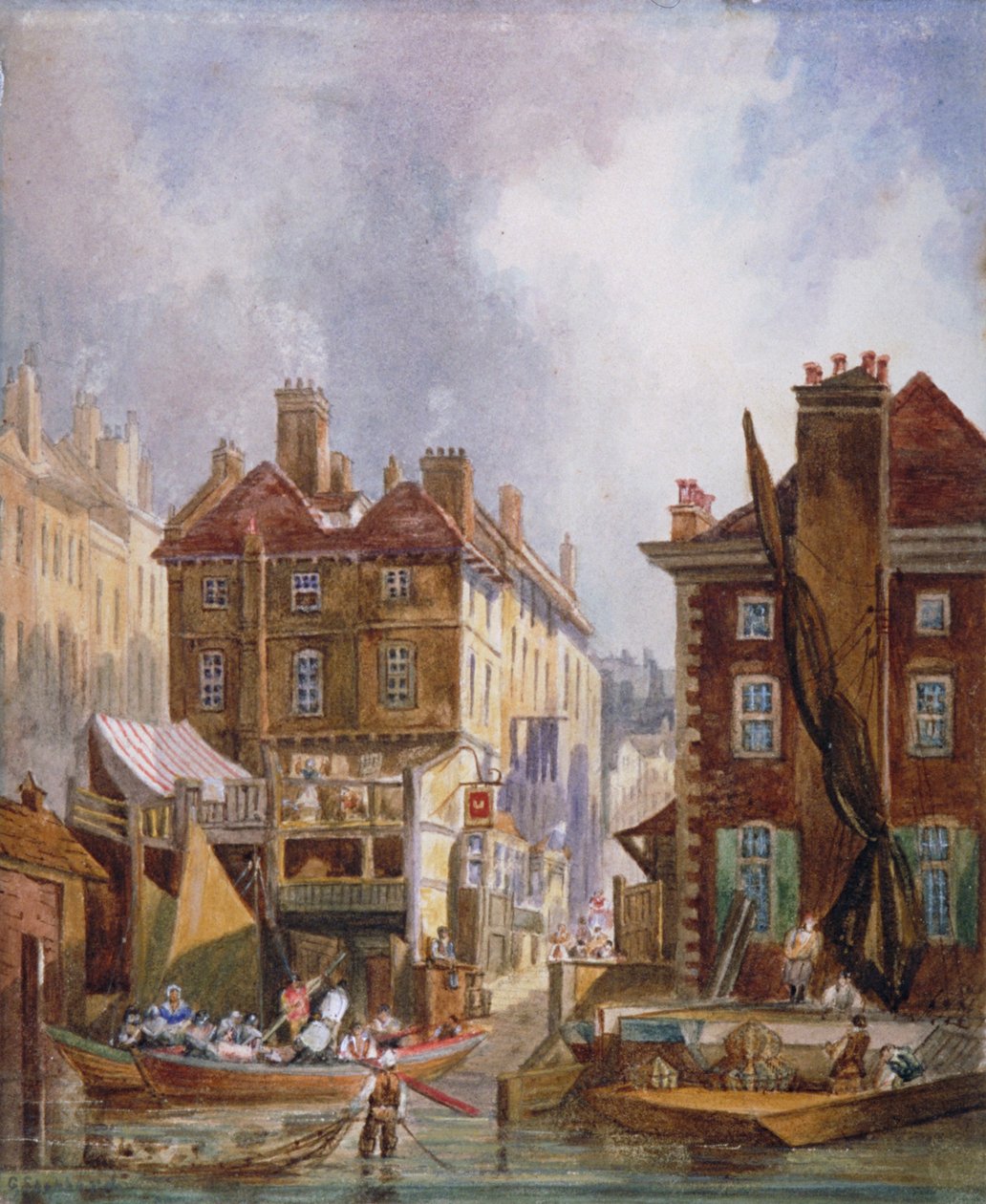 Hungerford Market, Westminster, Lontoo, 1810. tekijältä George Shepheard