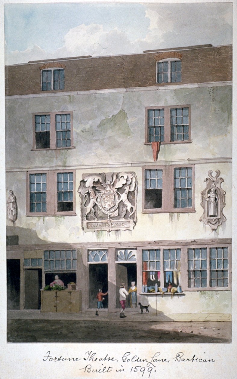 Fortune Theatre, Golden Lane, Lontoo, 1811 tekijältä George Shepherd