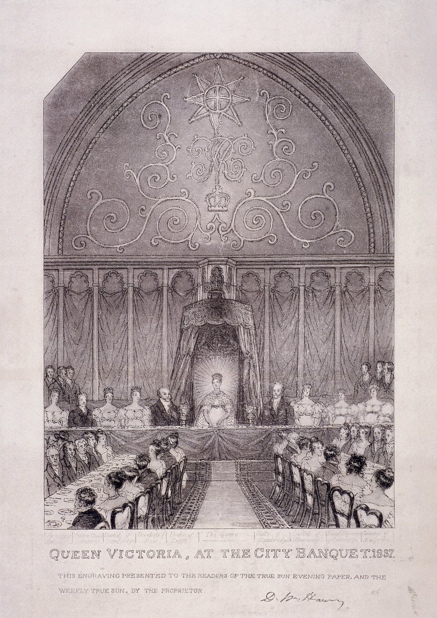Gog ja Magog, Guildhall, Lontoo, 1809 tekijältä George Shepherd