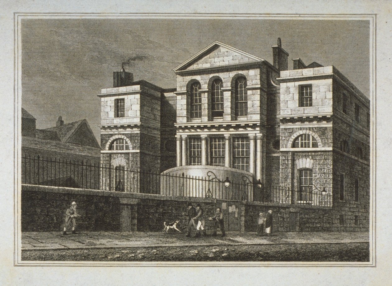 Näkymä Old Baileyn istuntosaliin, Old Bailey, 1812 tekijältä George Shepherd